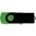 SeaKingAlpha® -   green + black -   2GB USB Flash Drive Twister