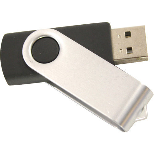 SeaKingAlpha® - Schwarz Black -   4GB USB Flash Drive Twister
