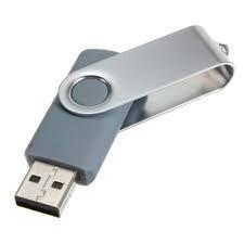 SeaKingAlpha® -  Steingrau -   4GB USB Flash Drive Twister