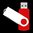 SeaKingAlpha® -  Rot+Weiß -   4GB USB Flash Drive Twister