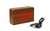 Clap On  WOOD CUBE 2 Braun brown mit roter LED