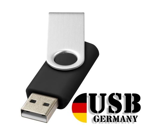 2GB USB Flash Drive Twister Schwarz