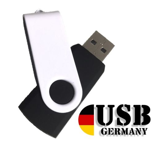 1GB USB Flash Drive Twister Black and White