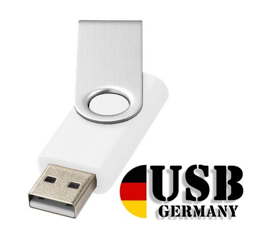 4GB USB Flash Drive Twister Weiß