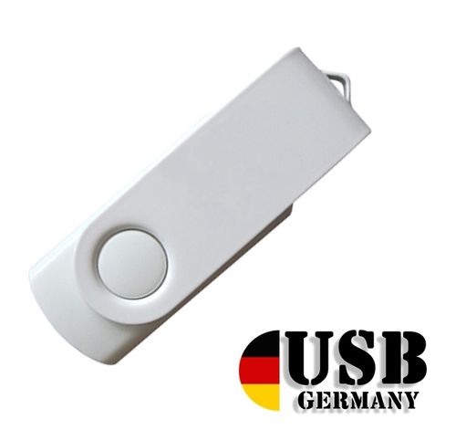 4GB USB Flash Drive Twister Weiß