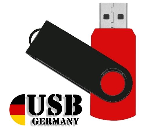 64GB USB Flash Drive Twister Rot / Schwarz