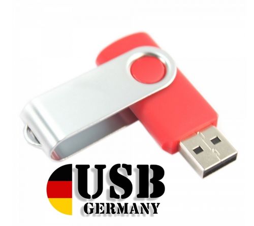 8GB USB Flash Drive Twister Rot