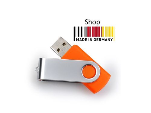 64GB USB Flash Drive Twister Orange