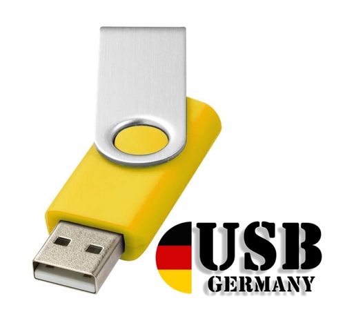 4GB USB Flash Drive Twister Gelb