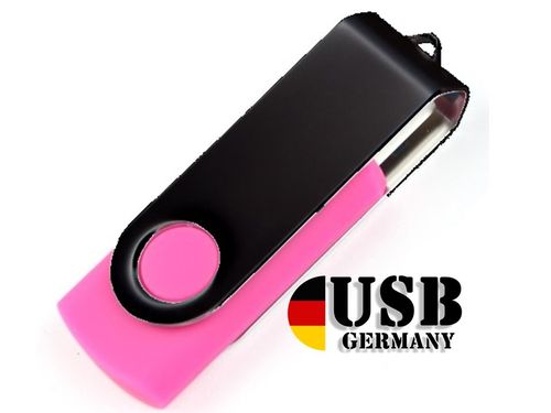 1GB USB Flash Drive Twister Lila Schwarz