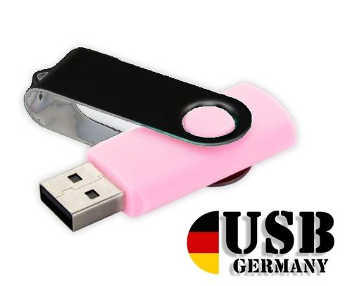 1GB USB Flash Drive Twister Rosa Schwarz