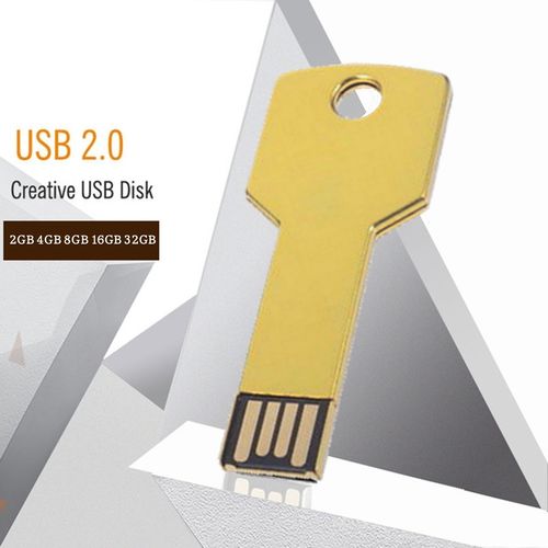 SeaKingAlpha®  2GB USB Stick Key Metall Gold