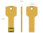 SeaKingAlpha®  2GB USB Stick Key Metall Gold