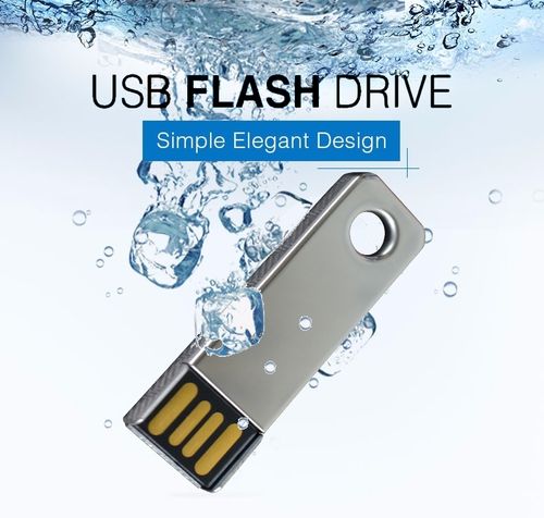8GB USB Stick MINI Key Metall Chrome