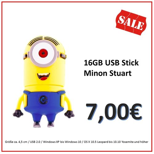 Sonderaktion  16GB USB Stick Minion Stuart