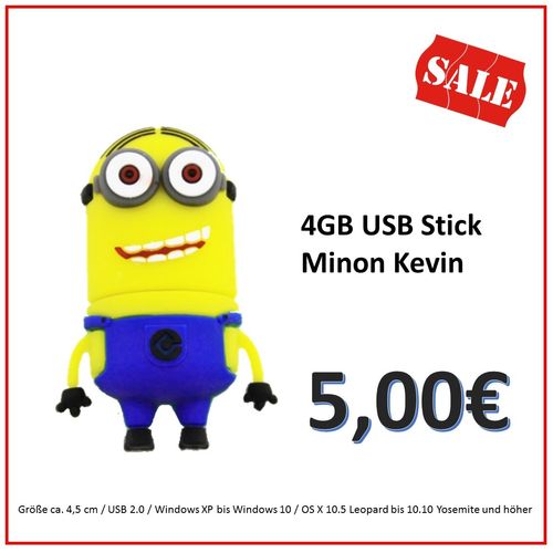 Sonderaktion  4GB USB Stick Minion Kevin